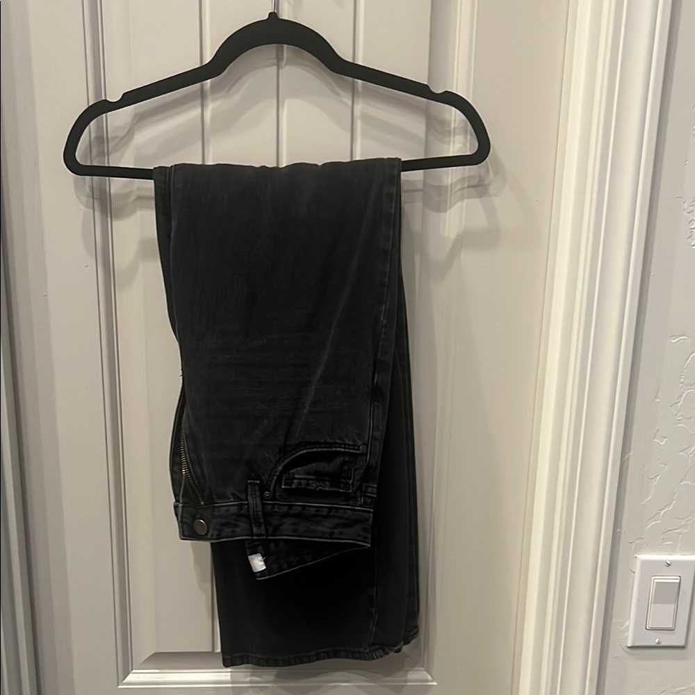 Black Flare Wide Leg Jeans